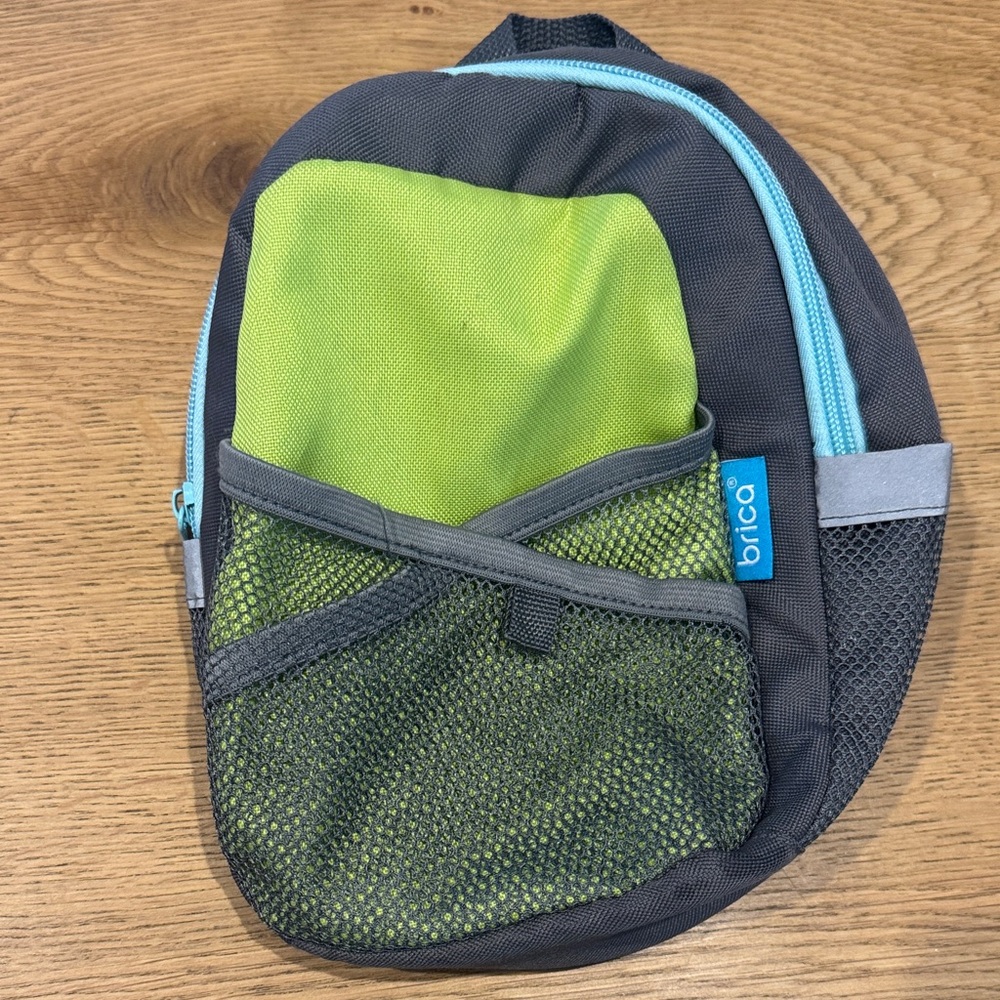 Brica Green and Gray Backpack